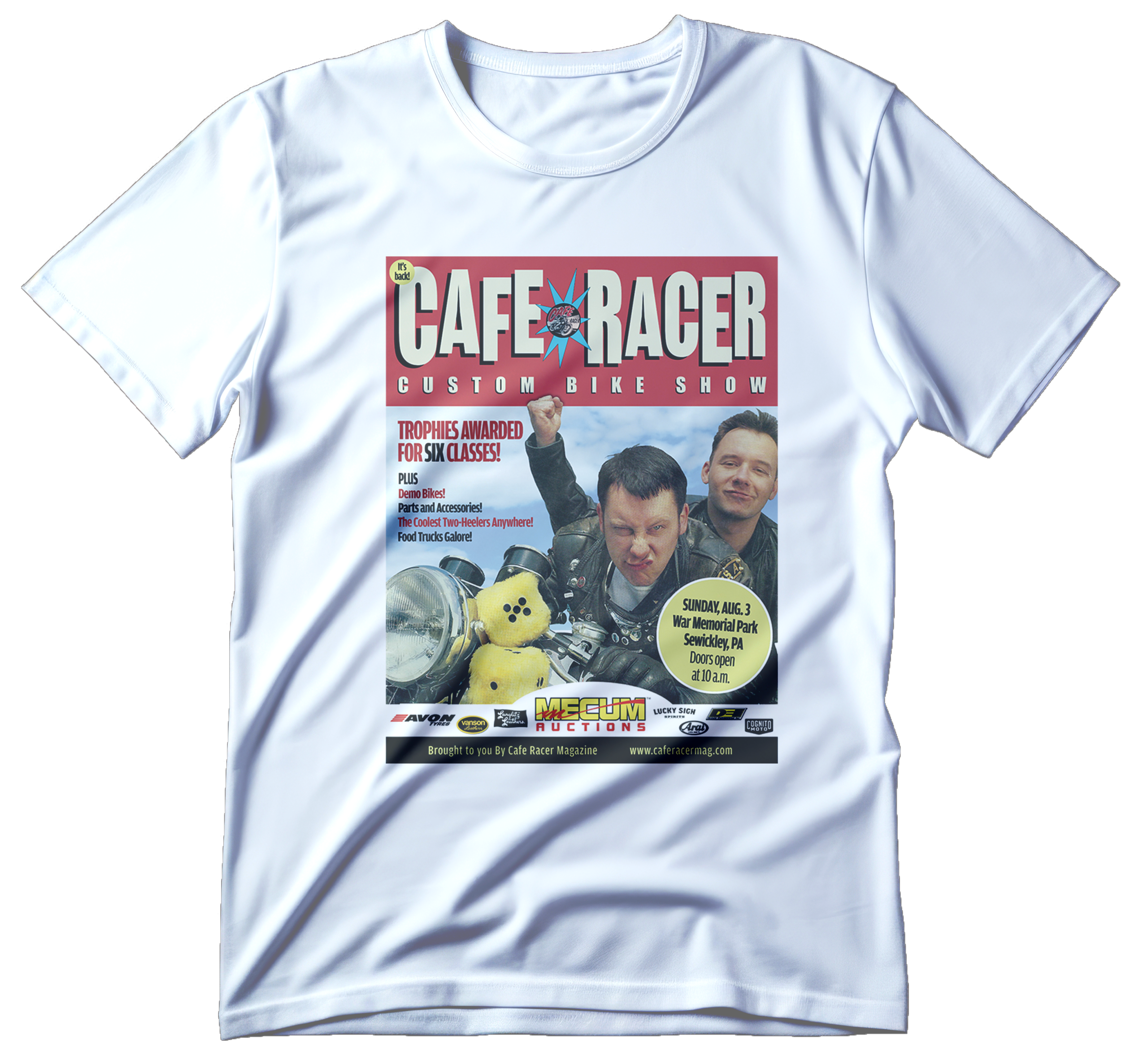 Café Racer Bike Show 2025 White T-shirt